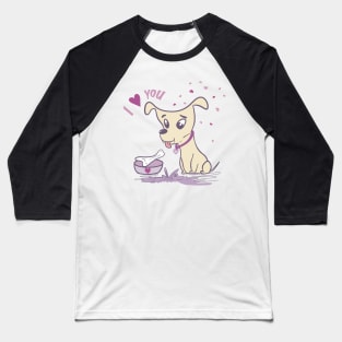 Valentine dog Baseball T-Shirt